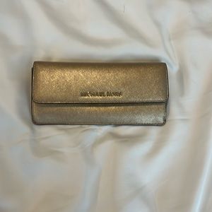 Michael Kors gold wallet